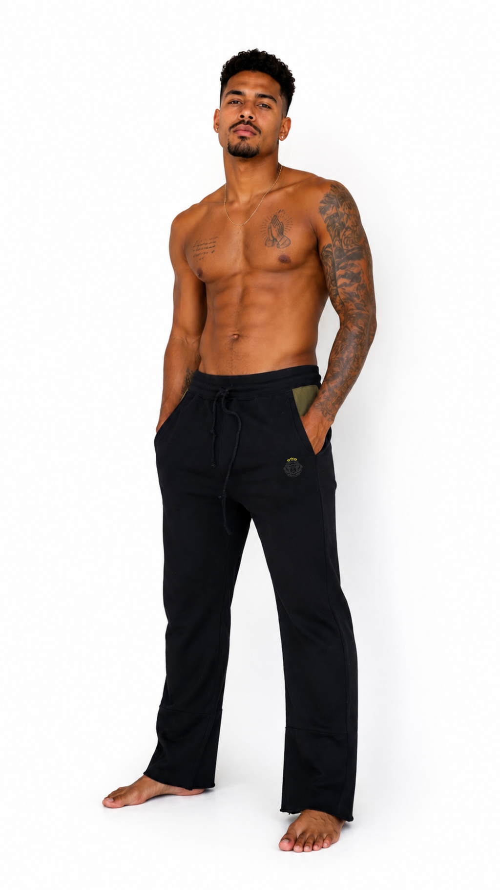Calça moletom brasão