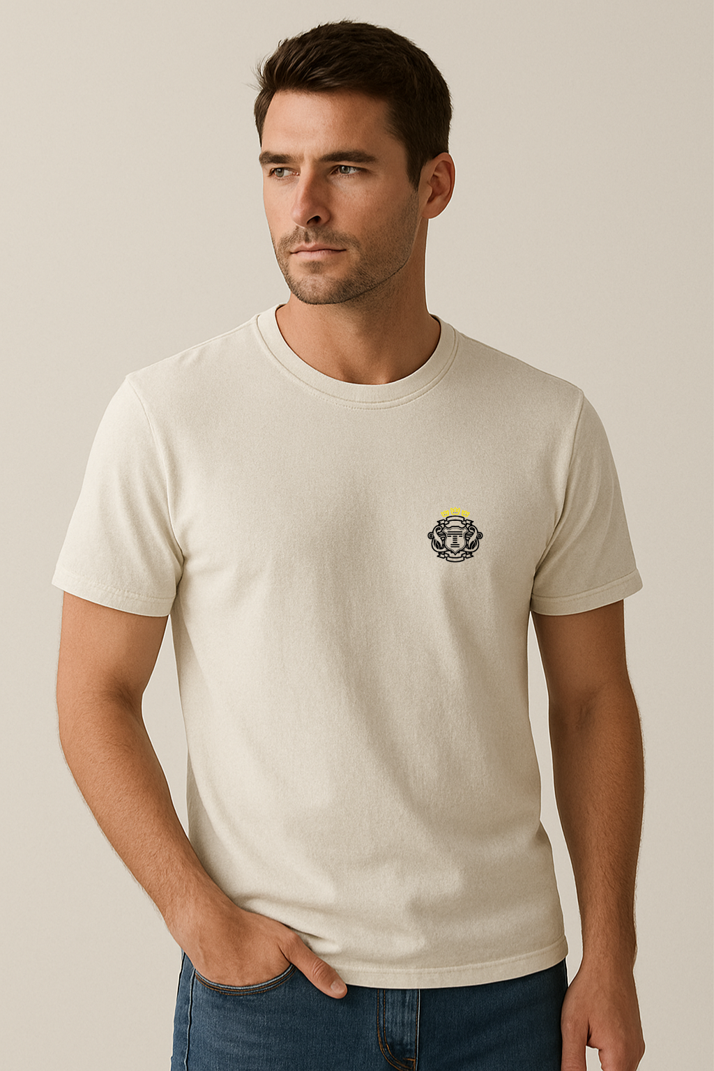 T-shirt estonada brasão