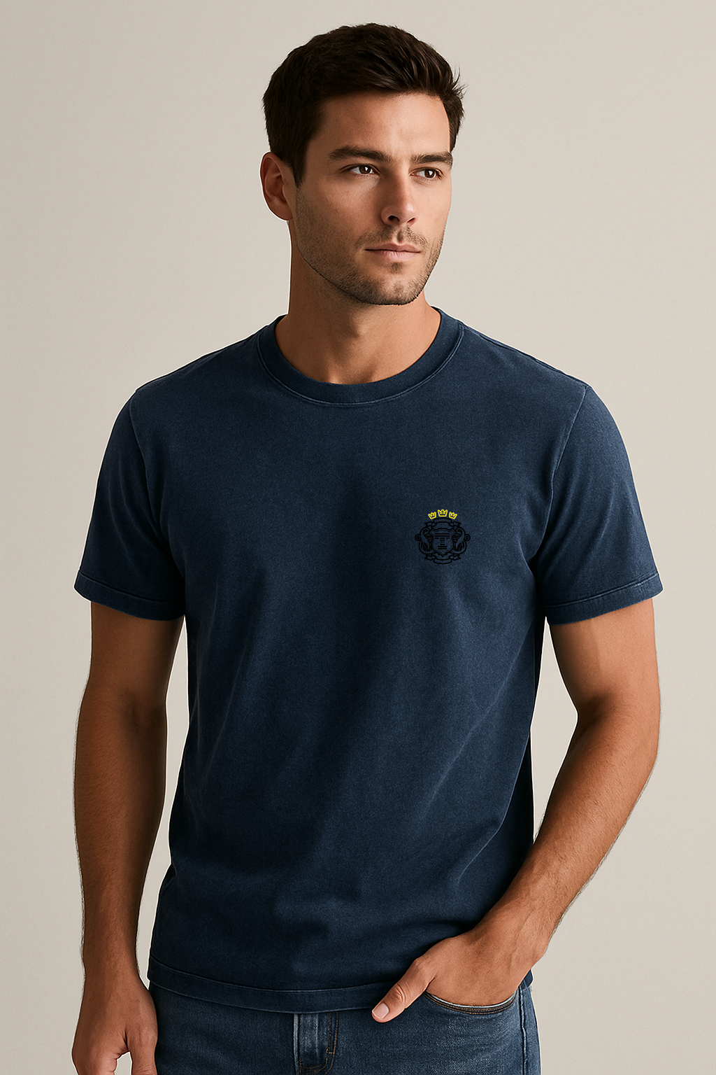 T-shirt estonada brasão