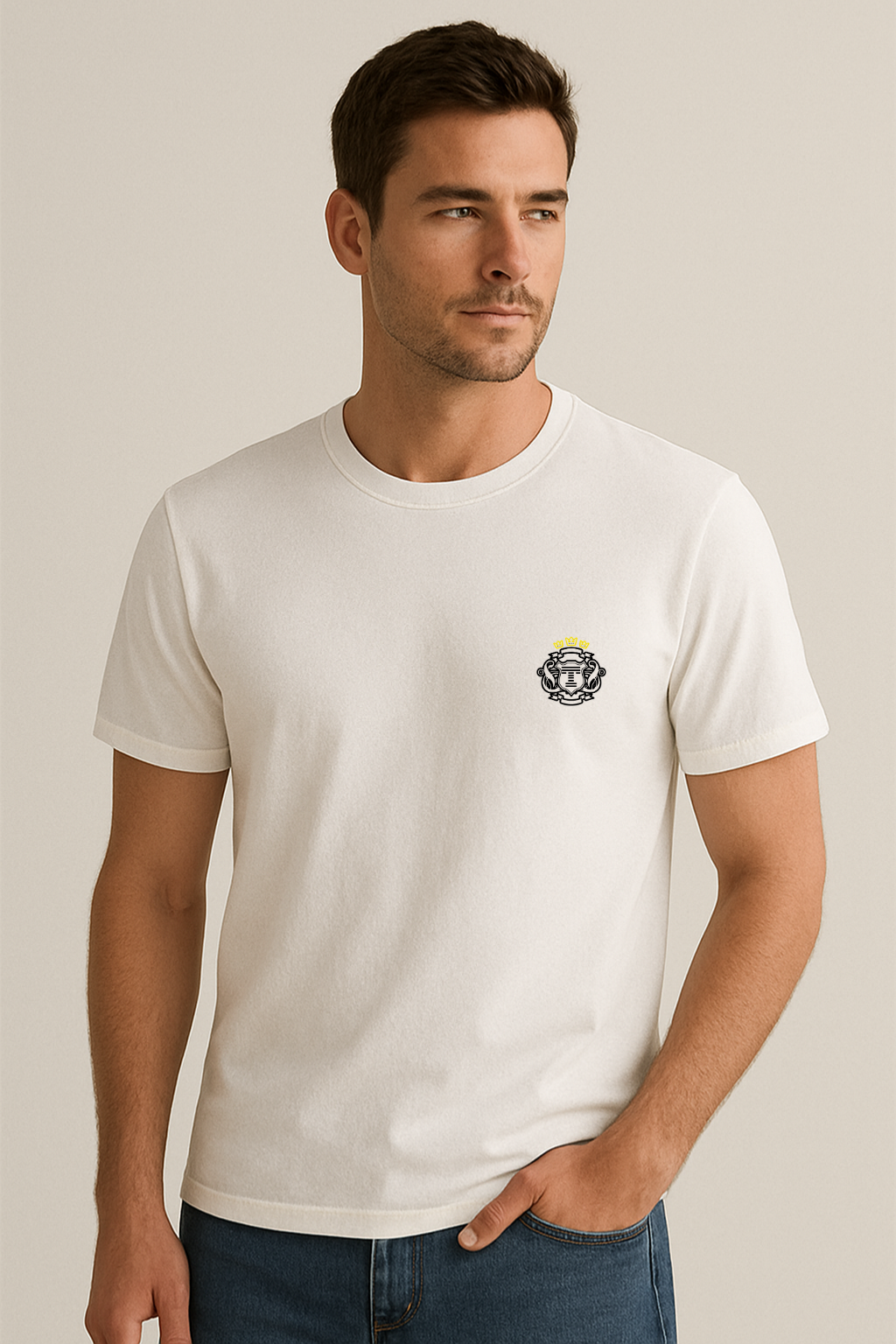 T-shirt estonada brasão