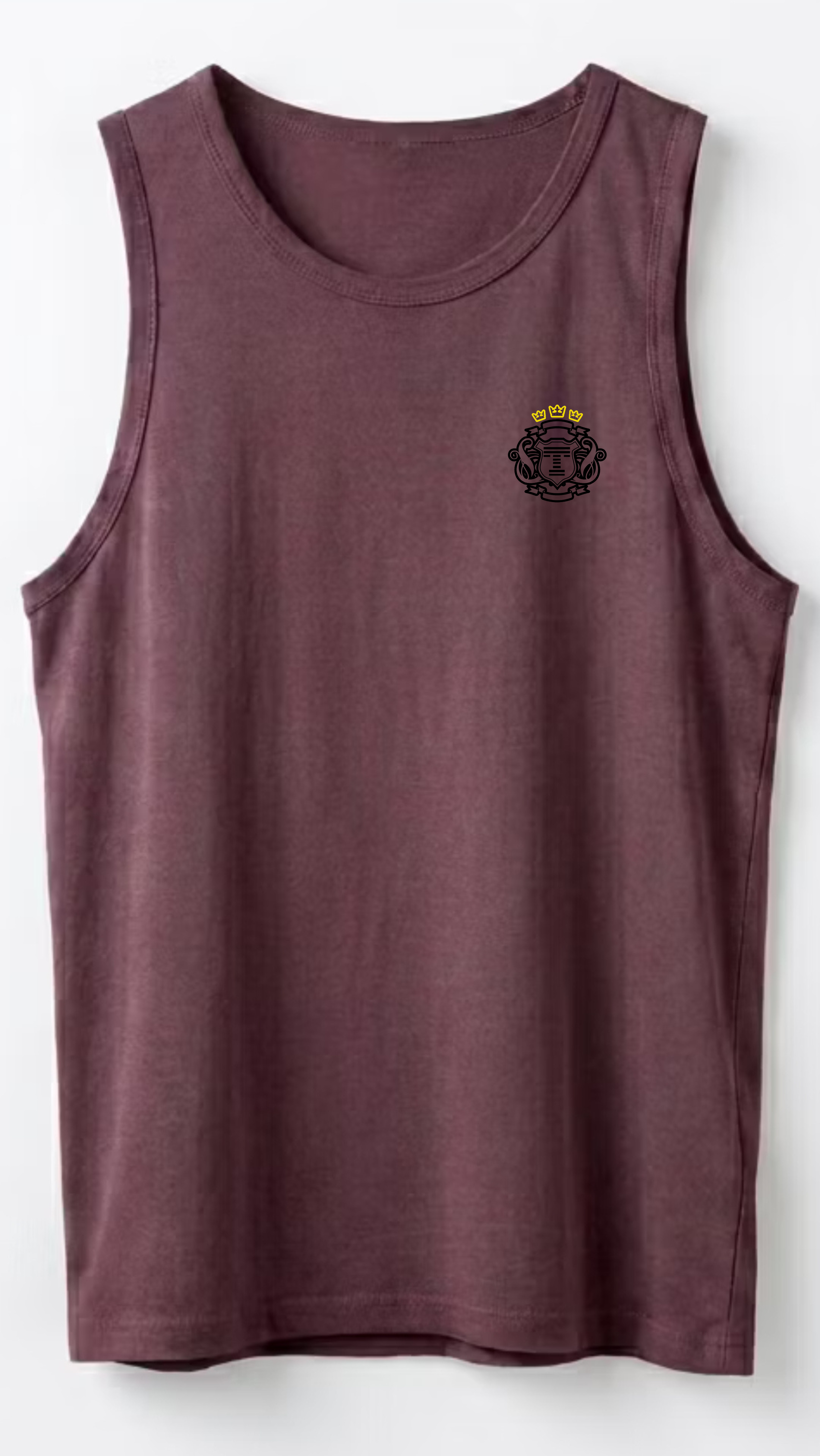 Regata estonada brasão vinho