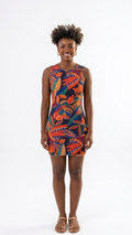 Vestido em malha estampado